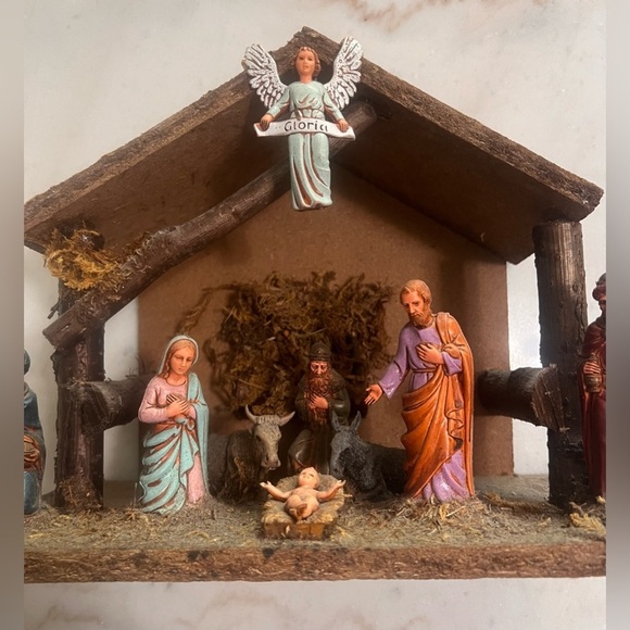 Handcrafted Vintage Made In Italy Hand painted Nativity Three Wise Men Beautiful - Picture 2 of 16